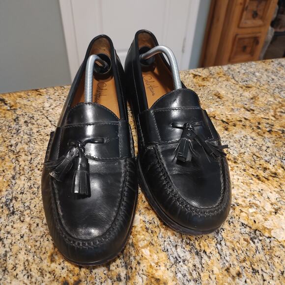 Cole Haan Men's Black Leather Tassel Loafers Size 11.5 D Item ID 03506 - Picture 10 of 12